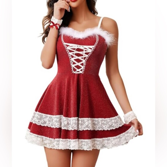 Avid Love Dresses & Skirts - Chic Red Lace-Up Mini Dress